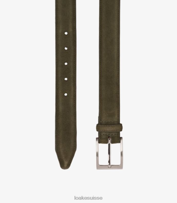 accessoires Loake ceinture william daim vert JR680218