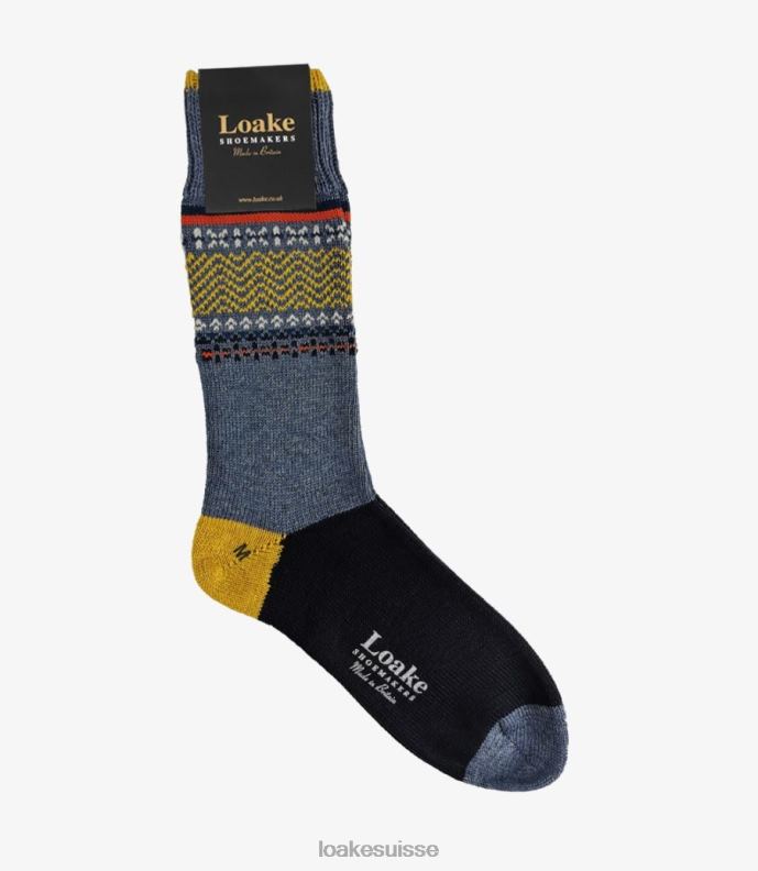accessoires Loake arran chaussettes bleu JR680246