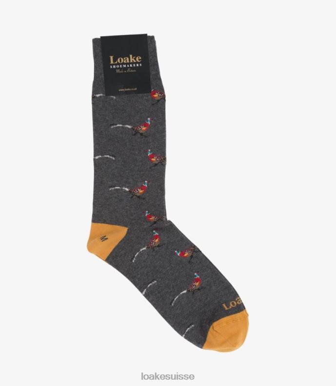 accessoires Loake faisan chaussettes gris JR680261