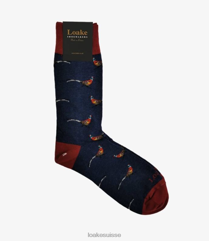 accessoires Loake faisan chaussettes marine JR680255