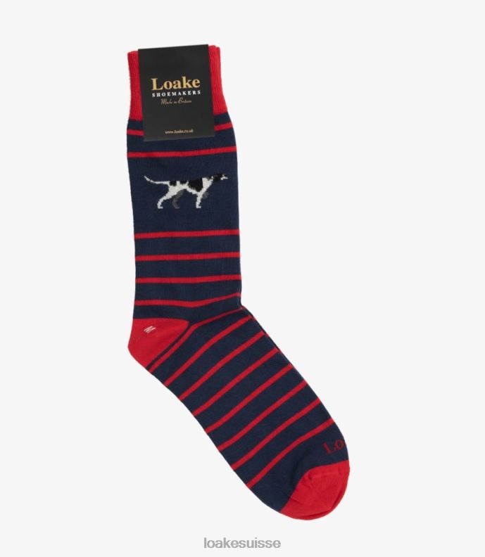 accessoires Loake pointeur chaussettes marine JR680251
