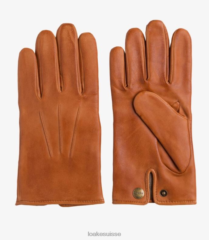 cuir Loake gants shackleton bronzer JR680242