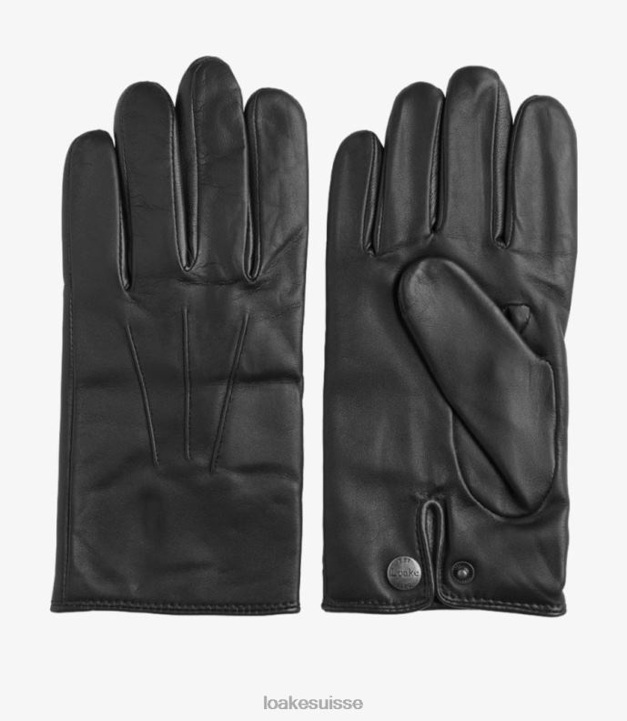 cuir Loake gants shackleton noir JR680243