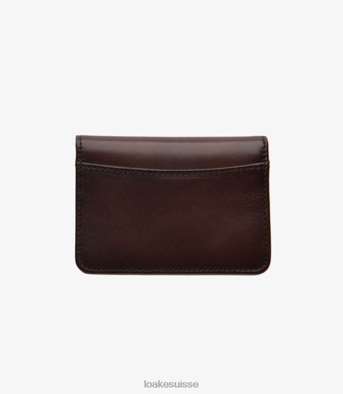 cuir Loake porte-cartes fenchurch marron foncé JR680237