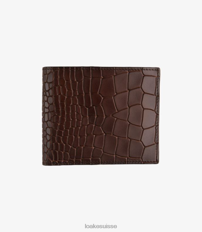 cuir Loake portefeuille lombard marron foncé JR680233