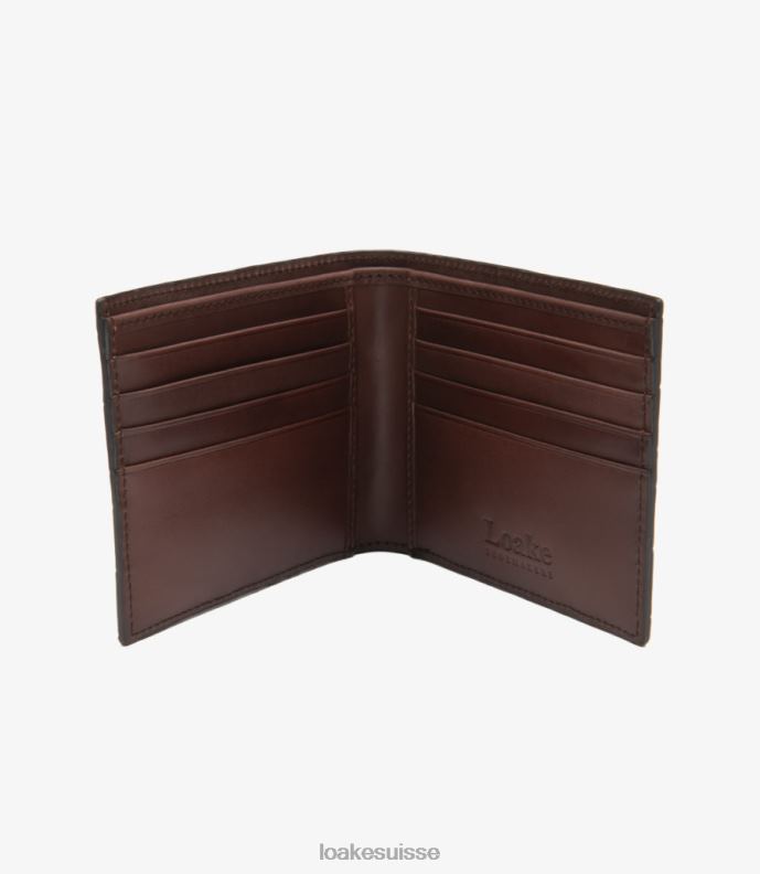 cuir Loake portefeuille lombard marron foncé JR680233