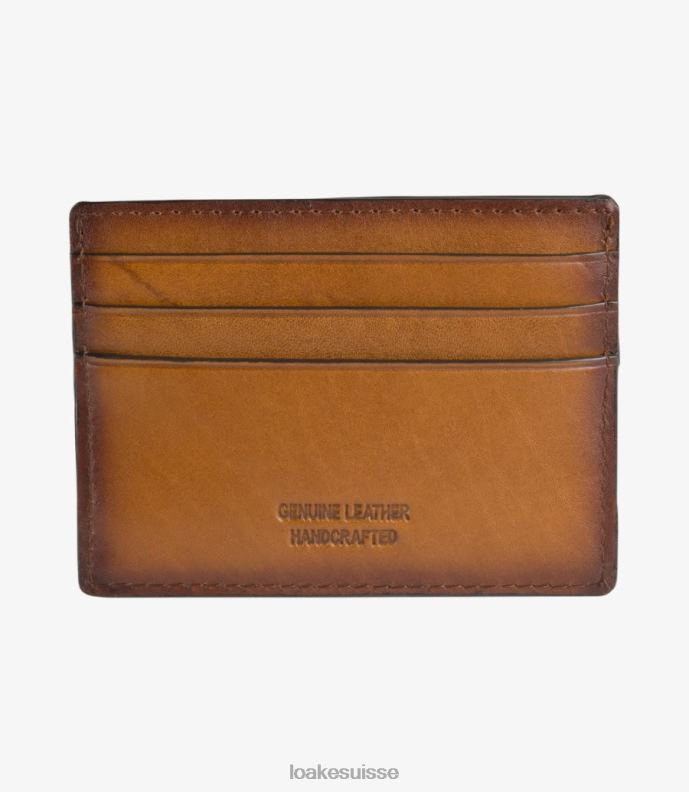 cuir Loake titulaire de la carte sterling brun JR680239