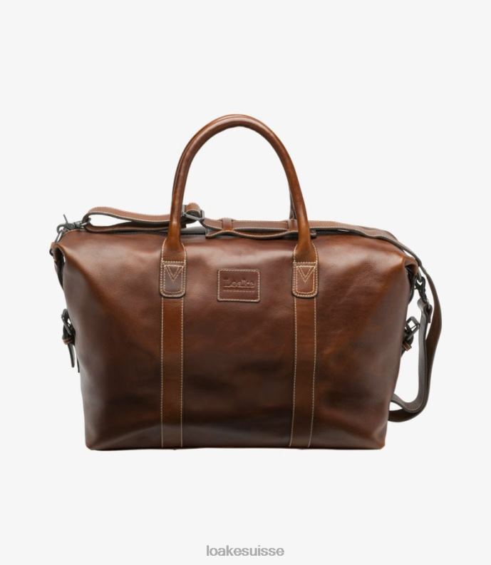 cuir Loake sac de week-end balmoral brun JR680221