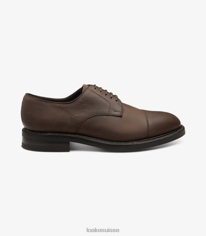 cravates unies Loake amplement nubuck huilé marron JR680146