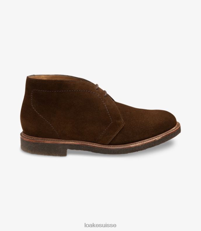 bottes Loake pierre vivante daim marron JR680113