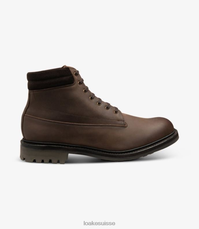 bottes Loake Kirkby nubuck huilé marron JR680123