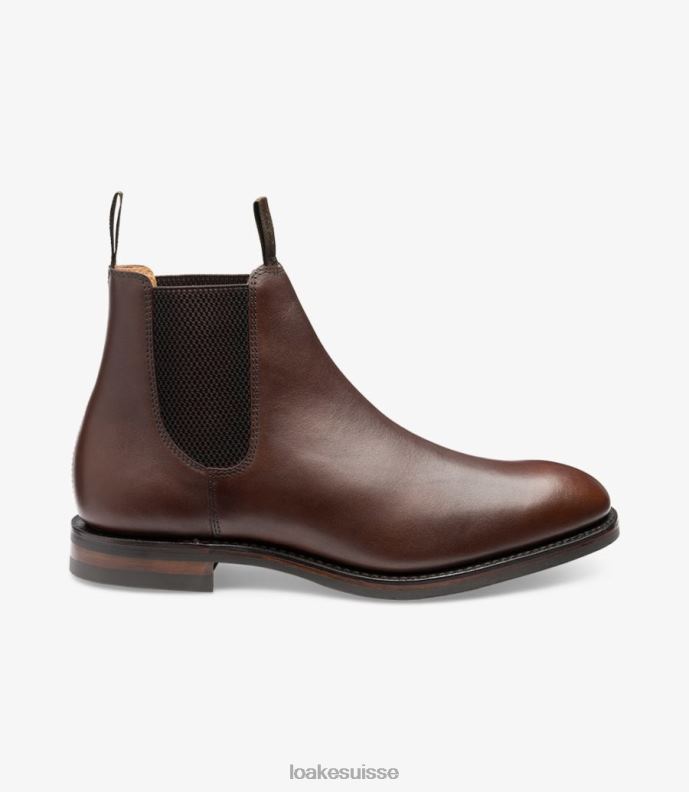 bottes Loake chatworth brun foncé cireux JR68087